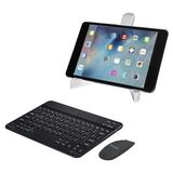 Microcase Samsung Galaxy Tab S10+ S10 Plus Tablet Için Türkçe Bluetooth Klavye+Mouse+Tablet Standı-Siyah AL8126