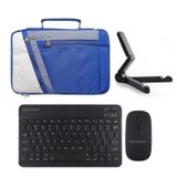 Microcase Samsung Galaxy Tab S10+ S10 Plus Tablet Uyumlu Tablet Çanta+Türkçe Bluetooth Klavye +Mouse+ Standı AL4383 Lacivert