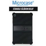 Microcase Samsung Galaxy Tab S6 Lite Sm-p610 P610 10.4 İnch Tablet Standlı Silikon Kılıf - Siyah