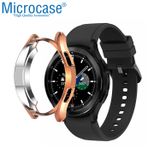 Microcase Samsung Galaxy Watch 4 Classic 46mm Önü Açık Tasarım Silikon Kılıf - Rose Gold