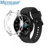 Microcase Samsung Galaxy Watch 4 Classic 46mm Önü Açık Tasarım Silikon Kılıf - Şeffaf