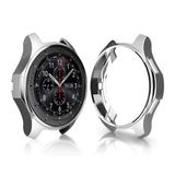 Microcase Samsung Galaxy Watch 42 mm Önü Açık Tasarım Silikon Kılıf - Gümüş