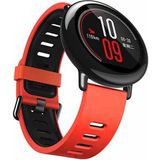 Microcase Samsung Galaxy Watch 46 mm için Silikon Kordon Kayış - KY16 (Kırmızı-Siyah)