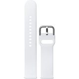 Microcase Samsung Galaxy Watch 46 mm için Silikon Kordon Kayış - KY9 (Beyaz)