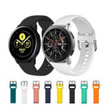 Microcase Samsung Galaxy Watch 46 mm için Silikon Kordon Kayış - KY9 (Su Yeşili)