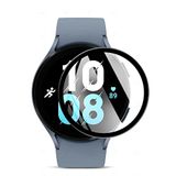 Microcase Samsung Galaxy Watch 5 40mm Tam Kaplayan Kavisli Ekran Koruyucu 3D Pet Film - Siyah