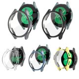 Microcase Samsung Galaxy Watch 6 40mm Ekran Korumalı Sert Rubber Kılıf - AL3173 (Mavi)