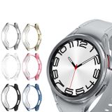 Microcase Samsung Galaxy Watch 6 44mm Önü Kapalı Silikon Kılıf - AL3173 (Pembe)