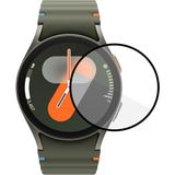 Microcase Samsung Galaxy Watch 7 40mm Tam Kaplayan Kavisli Ekran Koruyucu 3D Pet Film - Siyah AL3385