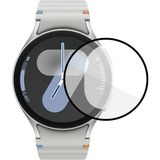 Microcase Samsung Galaxy Watch 7 44mm Tam Kaplayan Kavisli Ekran Koruyucu 3D Pet Film - Siyah AL3385