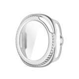 Microcase Samsung Galaxy Watch 8 40mm Önü Kapalı Silikon Kılıf - AL3173 (Gümüş)