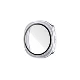 Microcase Samsung Galaxy Watch 8 44mm için Ekran Korumalı Sert Rubber Kılıf - AL3173 (Pembe)