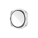Microcase Samsung Galaxy Watch 8 Classic 46mm için Ekran Korumalı Sert Rubber Kılıf - AL3173 (Siyah)