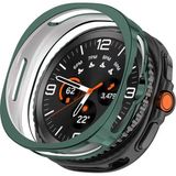 Microcase Samsung Galaxy Watch 8 Classic 46mm Önü Açık Tasarım Rubber Silikon Kılıf - AL3172 (Yeşil)