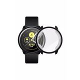 Microcase Samsung Galaxy Watch Active 2 40 mm Önü Kapalı Tasarım Silikon Kılıf - Siyah