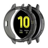 Microcase Samsung Galaxy Watch Active 2 44 mm Önü Açık Tasarım Silikon Kılıf - Füme