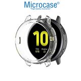 Microcase Samsung Galaxy Watch Active 2 44 mm Önü Açık Tasarım Silikon Kılıf - Şeffaf