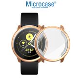 Microcase Samsung Galaxy Watch Active 2 44 Mm Önü Kapalı Tasarım Silikon Kılıf - Rose Gold