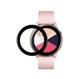 Microcase Samsung Galaxy Watch Active R500 Tam Kaplayan Kavisli Ekran Koruyucu Pet Film - Siyah