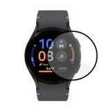 Microcase Samsung Galaxy Watch FE Tam Kaplayan Kavisli Ekran Koruyucu 3D Pet Film - Siyah AL3385
