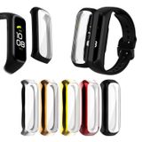 Microcase Samsung Galaxy Watch Fit 2 R220 Ekran Korumalı Sert Rubber Kılıf - AL3173 (Gümüş)