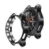 Microcase Samsung Galaxy Watch Gear S4 42 mm Önü Açık Tasarım Silikon Kılıf - Siyah