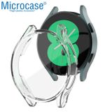 Microcase Samsung Galaxy Watch4 40mm Önü Kapalı Tasarım Silikon Kılıf - Şeffaf