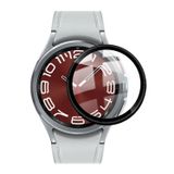 Microcase Samsung Galaxy Watch6 Classic 47mm Tam Kaplayan Kavisli Ekran Koruyucu 3D Pet Film - Siyah AL3385