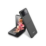 Microcase Samsung Galaxy Z Flip4 için Mat Yüzey Sert Plastik Kılıf - AL3149 Siyah