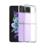 Microcase Samsung Galaxy Z Flip4 Sert Kristal Kapak Kılıf - Şeffaf AL3150