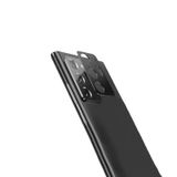 Microcase Samsung Note 20 Ultra ile Uyumlu Kamera Lensi İçin Metal Koruma Halkası Kapalı Tasarım - Siyah