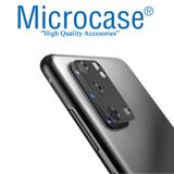 Microcase Samsung S20 Plus Kamera Camı Lens Koruyucu Glass Metal Çerçeveli - Siyah
