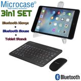 Microcase Samsung Tab A7 Lite 2021 ile uyumlu 8.7 inch Bluetooth Klavye 20 cm + Bluetooth Mouse + Stand AL2761