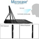Microcase Samsung Tab A8 X207 X200 10.5 Tablet Uyumlu Bluetooth Klavyeli Standlı Uyumlu Kılıf - Bkk4 - Koyu Siyah