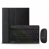 Microcase Samsung Uyumlu Galaxy Tab S10 Lite Tablet İçin Bluetooth Klavye Ve Mouse + Kılıf Bkk6 Tablet Kılıfı siyah