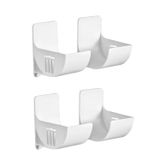 Microcase Sert ABS Plastik Çok amaçlı Mutfak Çöp Poşeti Rulo Streç Aluminyum Folyo Tutucu Organizer Set 1 Adet - AL4989 (GRİ)