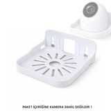 Microcase Sert ABS Plastik Yapışkanlı Duvara Monte Çok Amaçlı Kamera Standı Askılığı AL5456