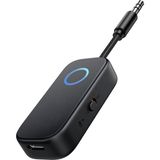 Microcase Ses Alıcı Verici Bluetooth Dönüştürücü 5.4 – 2’si 1 Arada Aux Adaptör, Usb-C Şarj,araç & Ev Hoparlör Için Kablosuz Müzik Adaptörü - AL5781 - Siyah