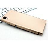 Microcase Sony Xperia XA1 Premium Mat Silikon Kılıf+Nano Glass Koruma, ALTIN
