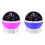 Microcase Star Master Yıldız Projektör Yansıtmalı Genç Çocuk Odası Masa Gece Lambası - AL3175 (Pembe)
