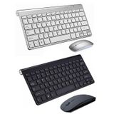 Microcase Tablet ve Bilgisayarlar için 2.4G Wireless Kablosuz Klavye ve Optik Fare Seti AL3946 (Gümüş)