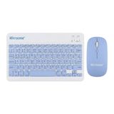 Microcase Tablet ve Telefonlar Için Bluetooth Klavye ve Mouse Set - AL3476 - Mavi