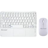 Microcase Tablet ve Telefonlar Için Bluetooth Touchpad Klavye ve Mouse Set - AL3560 - Beyaz