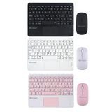 Microcase Tablet ve Telefonlar Için Bluetooth Touchpad Klavye ve Mouse Set - AL3560 - Pembe