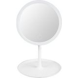 Microcase Taşınabilir Standlı LED Işıklı Dokunmatik Tepsili Makyaj Aynası - AL3852 - Beyaz