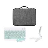 Microcase TCL Tab 11 Gen 2 Tablet Uyumlu Gri Çanta + Türkçe Bluetooth Klavye +Mouse + Standı - Yeşil AL5161