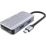 Microcase Type C 4xusb 3.0 Kart Okuyucu 6in1 USB Otg Sd/tf - AL4588 - Gri