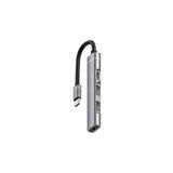 Microcase Type C + Çift USB + 3.5mm Jack Girişli 4in1 Port Çoğaltıcı Hub Adaptör - AL4612