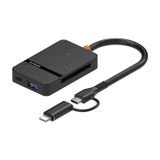 Microcase Type C Lightning USB 3.0 Çift Kart Okuyucu 8in1 USB Otg Sd/tf - AL4586