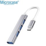 Microcase Type-c To Usb 3.0 4 Port Çoklayıcı Hub Aluminyum Slim Kasa Al2753